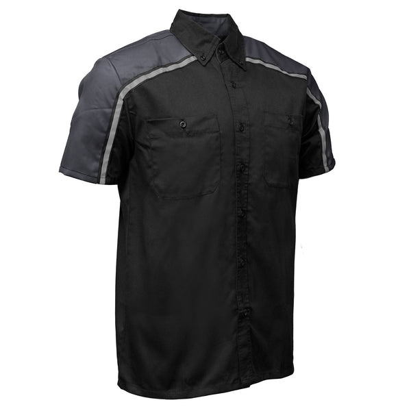 MMCC Men's Delco Gray Poly-Blend Mechanic Shirt - MDM11601