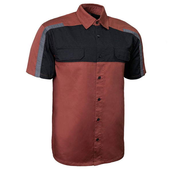 MMCC Men's Draft Crew Mechanic Vented Work Shop Shirt - MDM11697