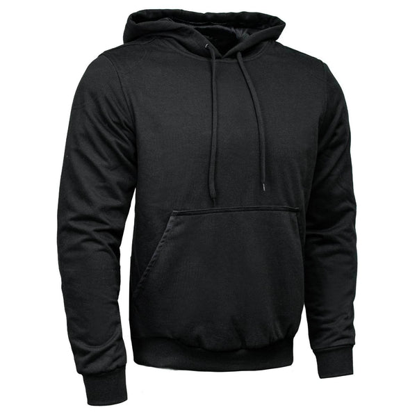 Milwaukee Leather Men's Streetguard Black CE Armored Riding Hoodie, Shoulder and Elbow Armor - MPM1770