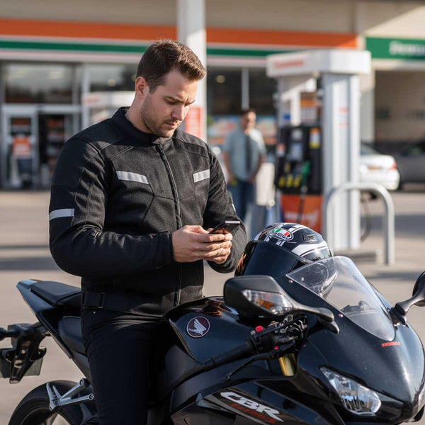 Milwaukee Leather MPM1792 Men's Black CE Armored Textile Motorcycle Jacket- All Season Biker Jacket