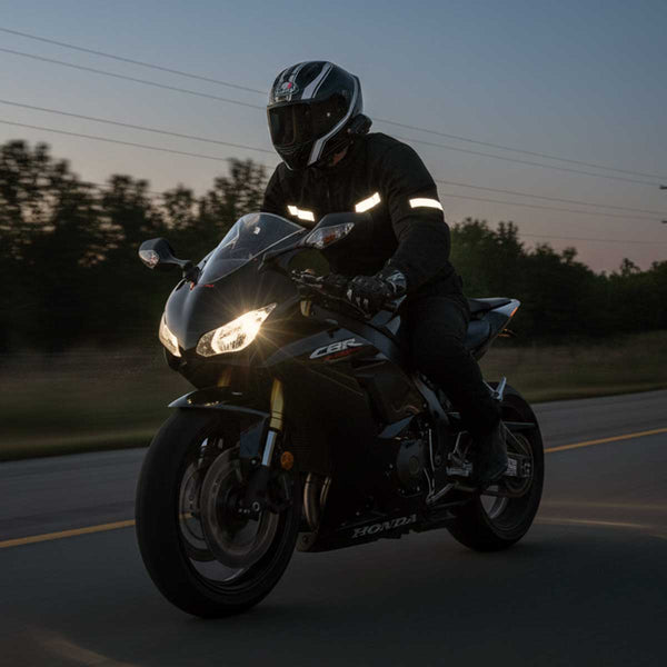 Milwaukee Leather MPM1792 Men's Black CE Armored Textile Motorcycle Jacket- All Season Biker Jacket