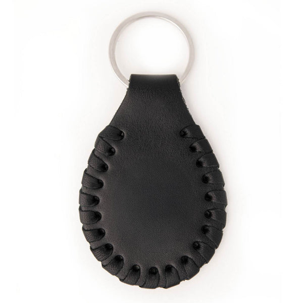Milwaukee Leather Black 2nd Amendment Pewter Emblem Key Chain - MLA9523