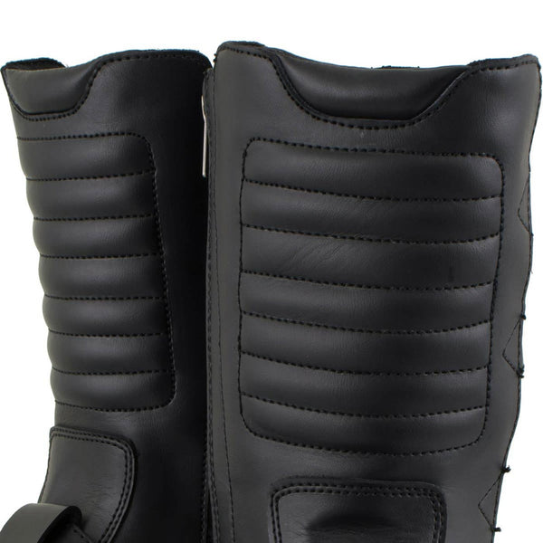 Milwaukee Leather Men's Executioner Black 2.2mm Buckle Motorcycle Boots, MBM9039