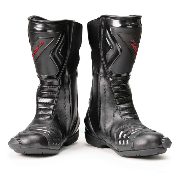 MMCC Men's Type-R Black Motorcycle Boots - MBM9181