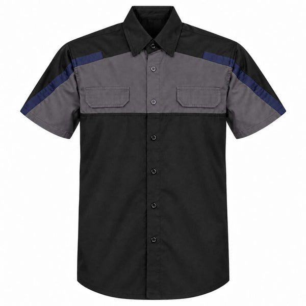 MMCC Men's Draft Crew Mechanic Vented Work Shop Shirt - MDM11694