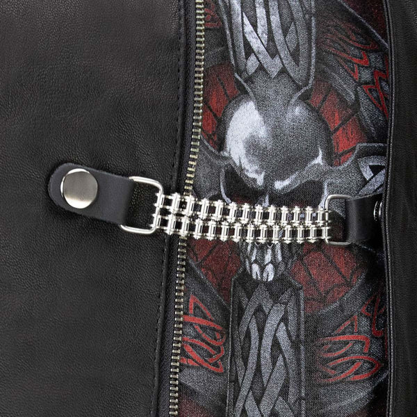Milwaukee Leather Classic Chrome Snap Button Vest Extender w/ Genuine Leather 6.5" Extension 4-PCS MLA6010SET