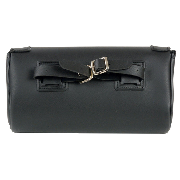 Milwaukee Leather SH61401 Black Medium Motorcycle Windshield PVC Tool Bag with Velcro Closure