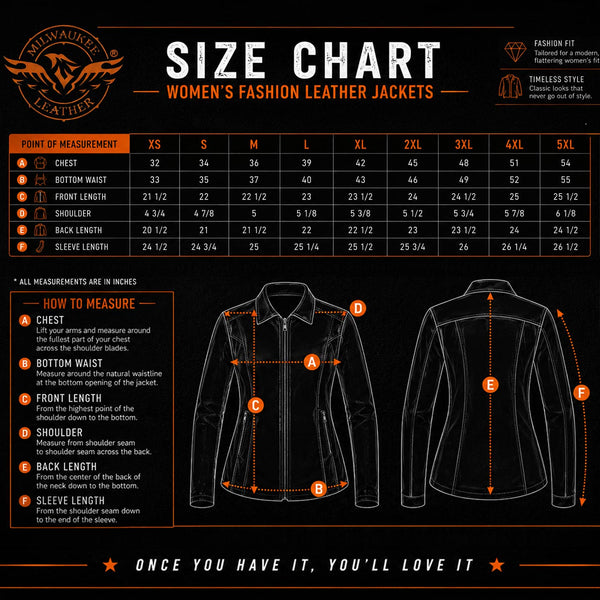 Milwaukee Leather SFL2805 Women's Black Quilted Mandarin Collar Fashion Casual Motorcycle Leather Jacket