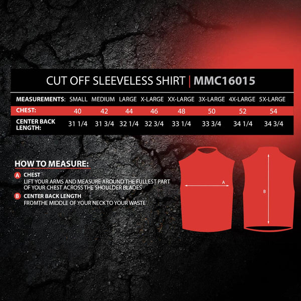 MMCC Men's Rustline Sleeveless Cut-Off Work Shirt - 100% Cotton, Dual Chest Pockets, Button Front - MMC16016