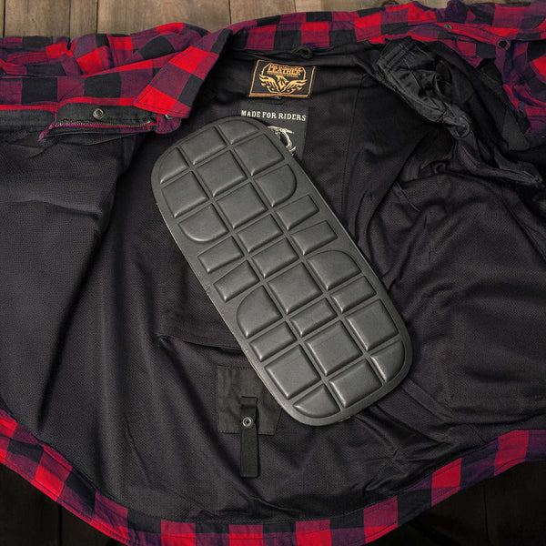Milwaukee Leather | 1pc Back Protection for Motorcycle Jacket - Spine Protector - Armor Inserts for Motorcycle Shirts- MP7904