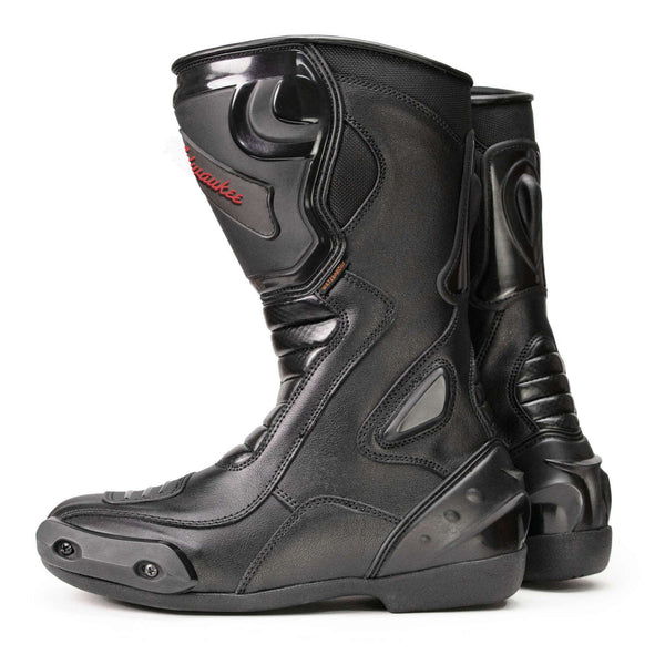 MMCC Men's Type-R Black Motorcycle Boots - MBM9181