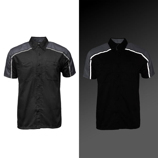 MMCC Men's Delco Gray Poly-Blend Mechanic Shirt - MDM11601