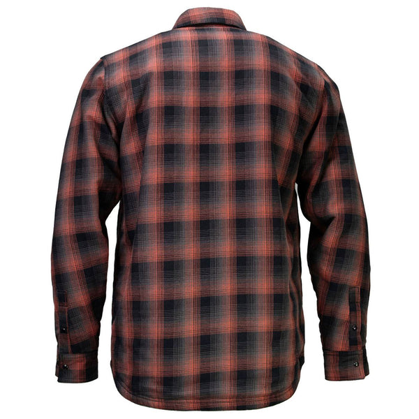 MMCC Men's 'Outlaw' Reversible Flannel Shirt - 100% Cotton Snap Front Plaid w/ Chest and Hand Pockets - MNG11800