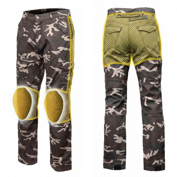 Milwaukee Leather MPM5593 Men's Camo CE Armored Motorcycle Denim Jeans Pants Reinforced w/ Aramid Fibers