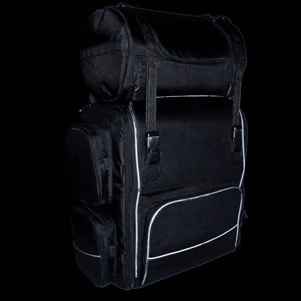 Milwaukee Leather SH680 Large Black Textile Motorcycle Sissy Bar Travel Bag