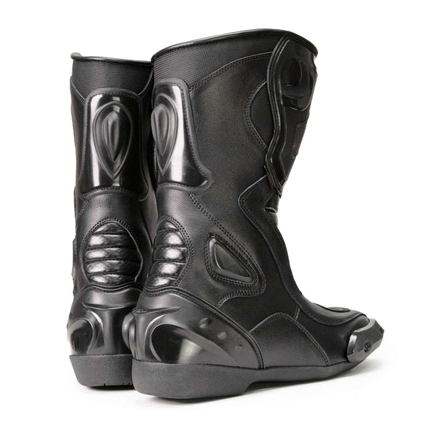 MMCC Men's Type-R Black Motorcycle Boots - MBM9181
