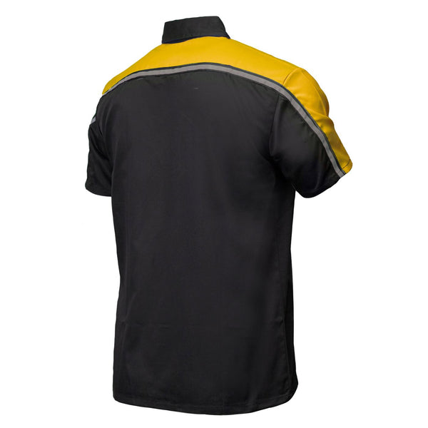 MMCC Men's Delco Yellow Poly-Blend Mechanic Shirt - MDM11600
