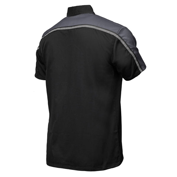 MMCC Men's Delco Gray Poly-Blend Mechanic Shirt - MDM11601