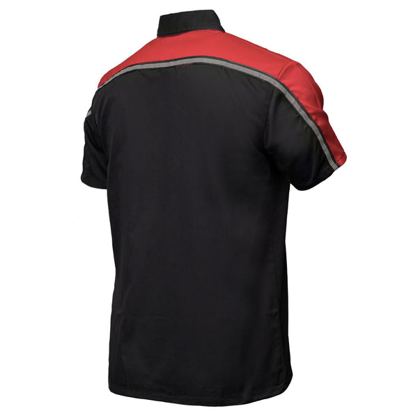 MMCC Men's Delco Red Poly-Blend Mechanic Shirt - MDM11606