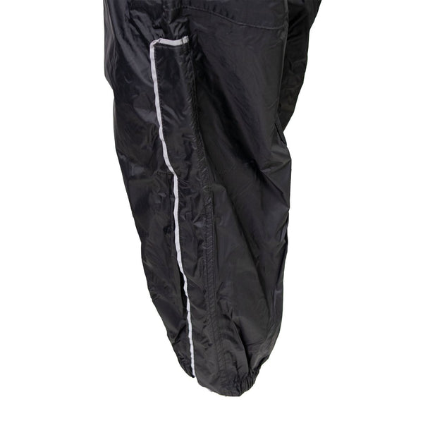 Milwaukee Leather MPL9601 Women's Black and Purple Water Resistant Rain Suit w/ Reflective Material and Hoodie