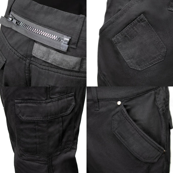 Milwaukee Leather MPM5591 Men's Republic Black CE Armored Motorcycle Denim Jeans Pants Reinforced w/ Aramid Fibers