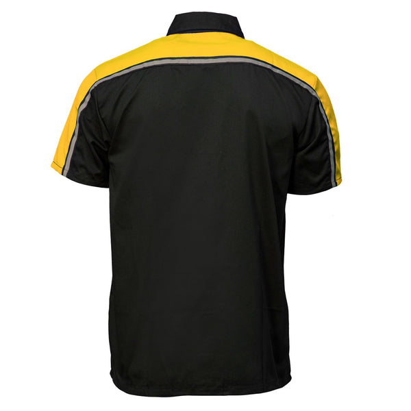 MMCC Men's Delco Yellow Poly-Blend Mechanic Shirt - MDM11600