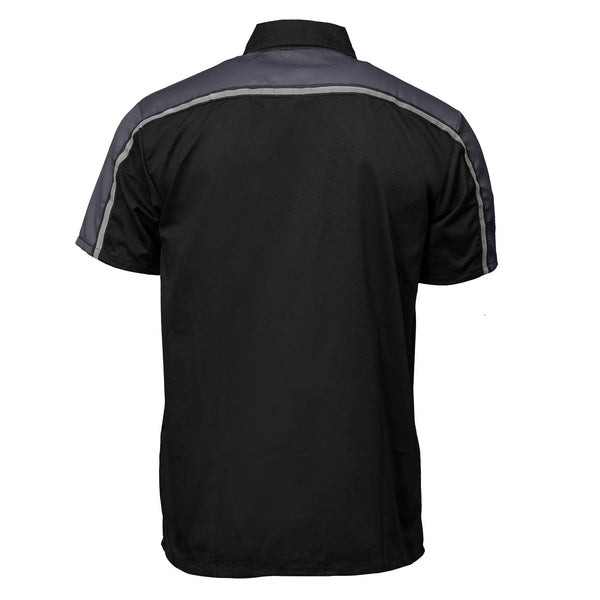 MMCC Men's Delco Gray Poly-Blend Mechanic Shirt - MDM11601