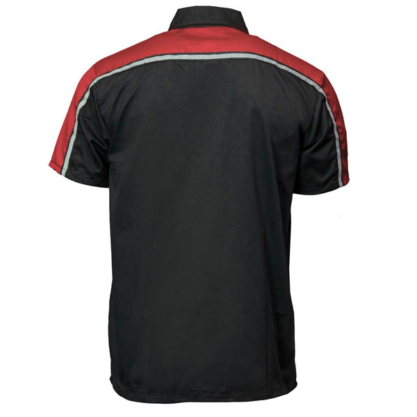 MMCC Men's Delco Red Poly-Blend Mechanic Shirt - MDM11606