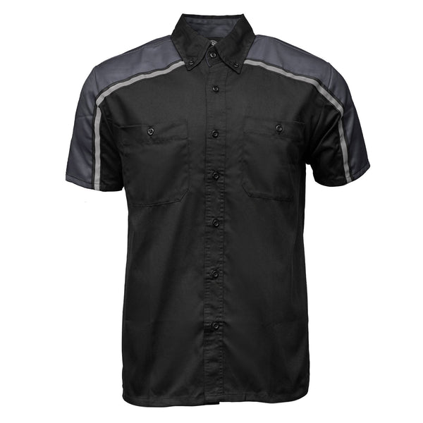 MMCC Men's Delco Gray Poly-Blend Mechanic Shirt - MDM11601