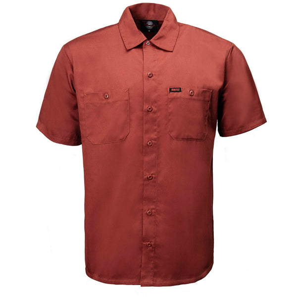 MMCC Men's Super Duty Orange Polyester Blend Mechanic Shirt - MDM11627