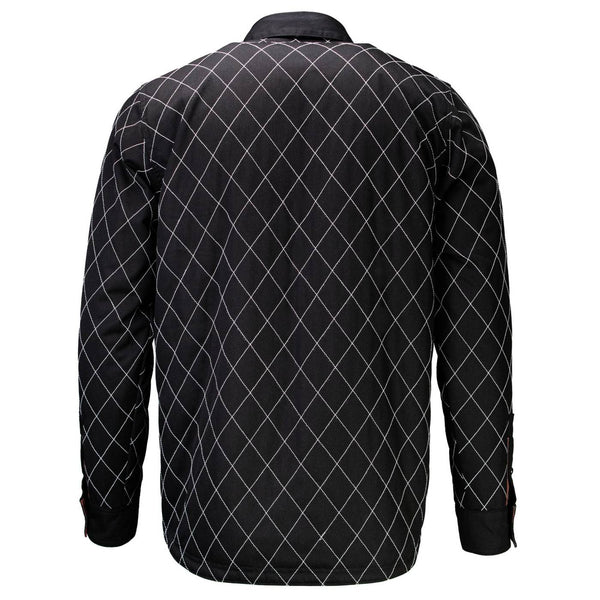 MMCC Men's 'Outlaw' Reversible Flannel Shirt - 100% Cotton Snap Front Plaid w/ Chest and Hand Pockets - MNG11800