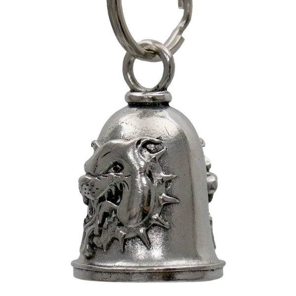 Milwaukee Leather MLB9082 Bulldog Motorcycle Good Luck Bell w/ Key Ring-Key Chain Accessory for Bikers