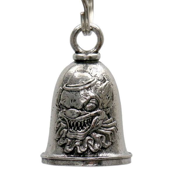 Milwaukee Leather MLB9113 Killa Clown Motorcycle Good Luck Bell w/ Key Ring-Key Chain Accessory for Bikers