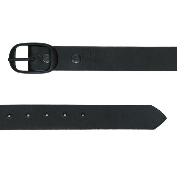 Hot Leathers BLA1133 Men's Don't Thread On Me Black Leather Belt w/ Interchangeable Buckle - 1.5 inches Wide