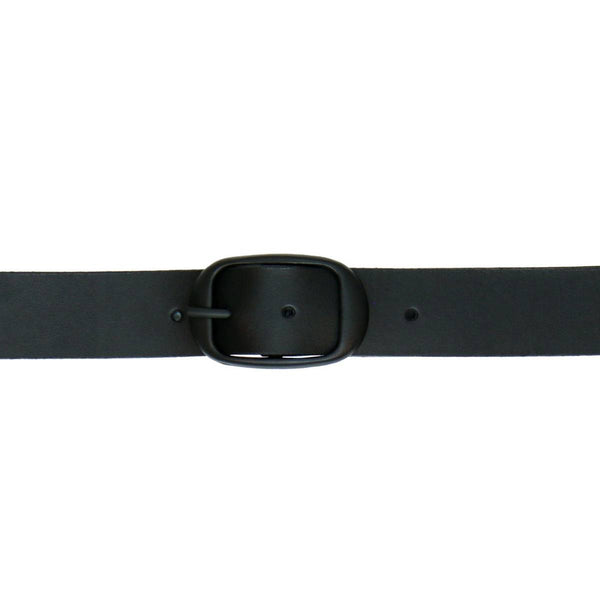Hot Leathers BLA1133 Men's Don't Thread On Me Black Leather Belt w/ Interchangeable Buckle - 1.5 inches Wide