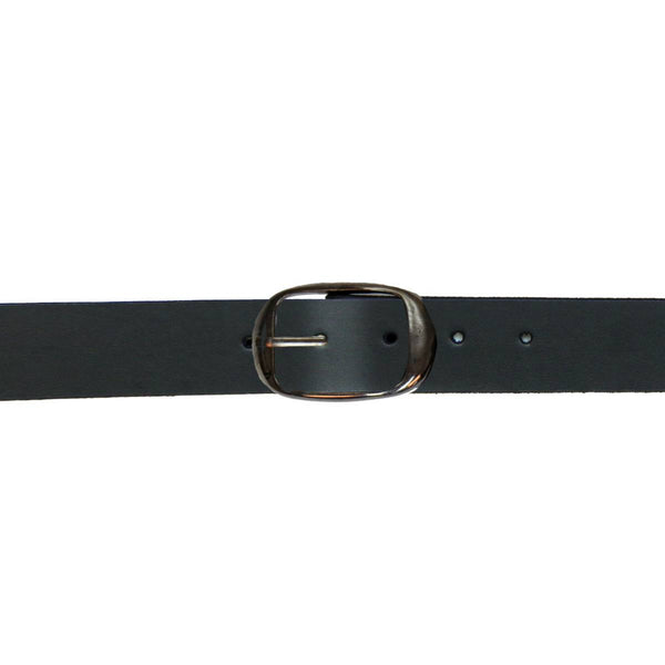 Hot Leathers BLA1135 Men's Don't Thread On Me Black Leather Belt w/ Interchangeable Buckle - 1.5 inches Wide