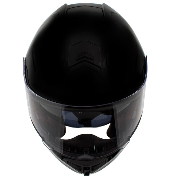 Milwaukee Helmets H7000 Glossy Black Mayday Modular Full Face Wireless Motorcycle Helmet-Stream Music-Phone Calls