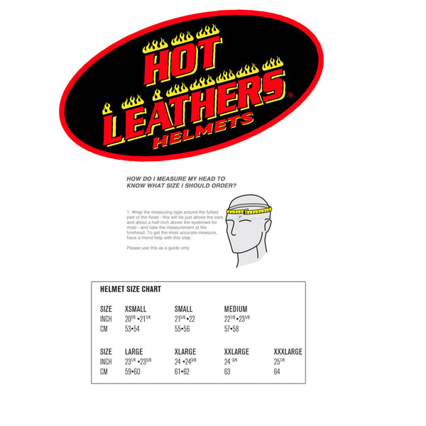 Hot Leathers HLT68 The O.G. Glossy White Motorcycle Skull Cap Half DOT Approved Helmet