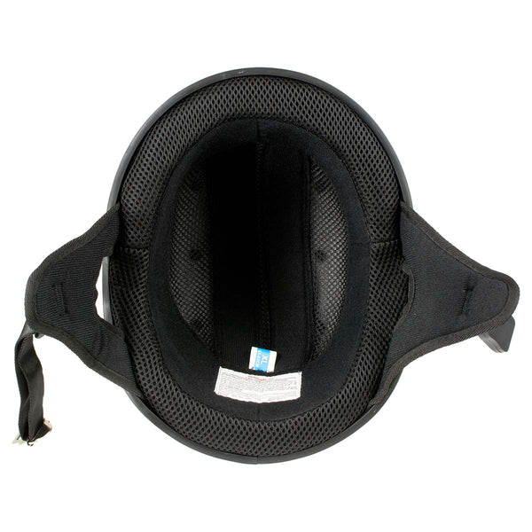 Hot Leathers HLD1045 Gloss Black Cross De Lis Advanced DOT Approved Skull Half Helmet Biker