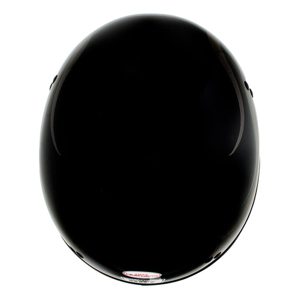Hot Leathers HLD1036 Silver Flames Gloss Black Motorcycle DOT Approved Skull Cap Half Helmet