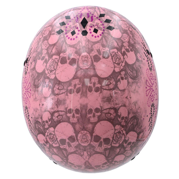 Hot Leathers HLD1048 Live, Love Ride Gloss Pink Motorcycle DOT Approved Skull Cap Half Biker Helmet