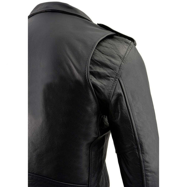 Milwaukee Leather Men's The Legend Classic Brando Black Premium Leather Motorcycle Jacket - LKM1781