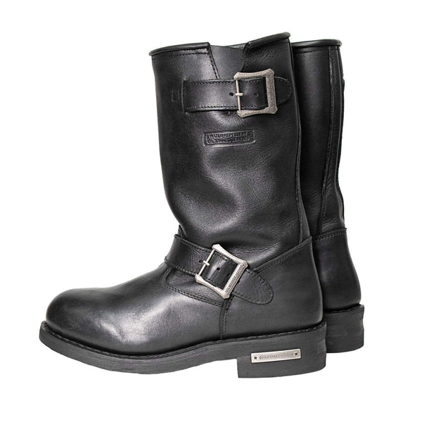Milwaukee Leather Men's The Classic Black 2.2mm Engineer Motorcycle Boots - MBM9016