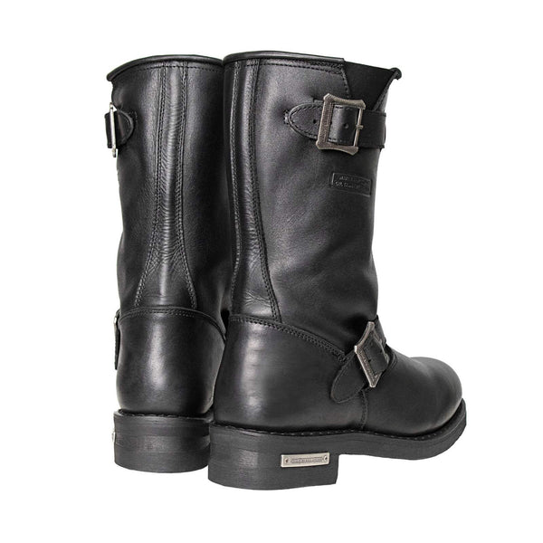 Milwaukee Leather Men's The Classic Black 2.2mm Engineer Motorcycle Boots - MBM9016