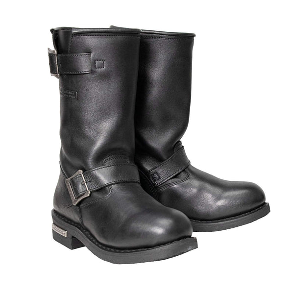 Milwaukee Leather Men's The Classic Black 2.2mm Engineer Motorcycle Boots - MBM9016