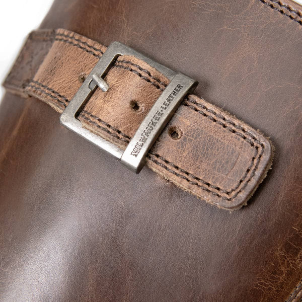 Milwaukee Leather MBM9064 Men's Antique Brown Classic Engineer Motorcycle Riding Boots