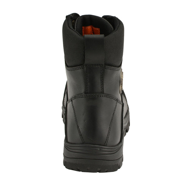 Milwaukee Leather MBM9081 Men’s Black Leather Military and Tactical Style Biker Riding Boots