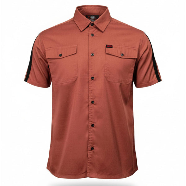 MMCC Men's Track Mark Polyester Blend Mechanic Shirt - MDM11624