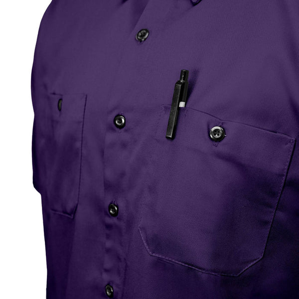 MMCC Men's Purple Super Duty Polyester Blend Mechanic Shirt - MDM11664