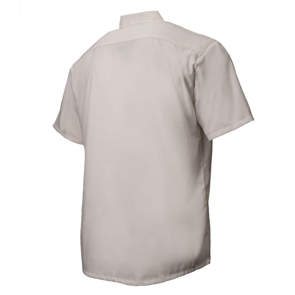 MMCC Men's White Super Duty Polyester Blend Mechanic Shirt - MDM11665